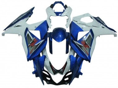 Erschwingliche Suzuki GSXR 1000 Motorrad Verkleidung 2009-2016 - Weiss Blau Silber