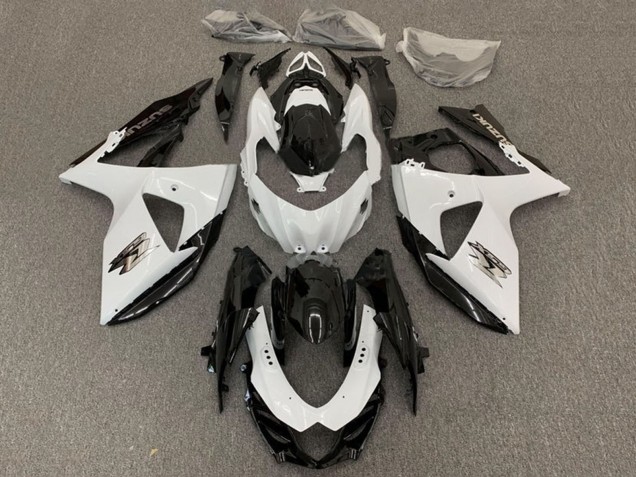 Erschwingliche Suzuki GSXR 1000 Motorrad Verkleidung 2009-2016 - Weiss Schwarz