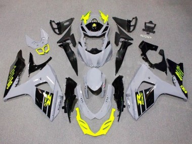 Erschwingliche Suzuki GSXR 1000 Motorrad Verkleidung 2009-2016 - Grau Neon Gelb Schwarz