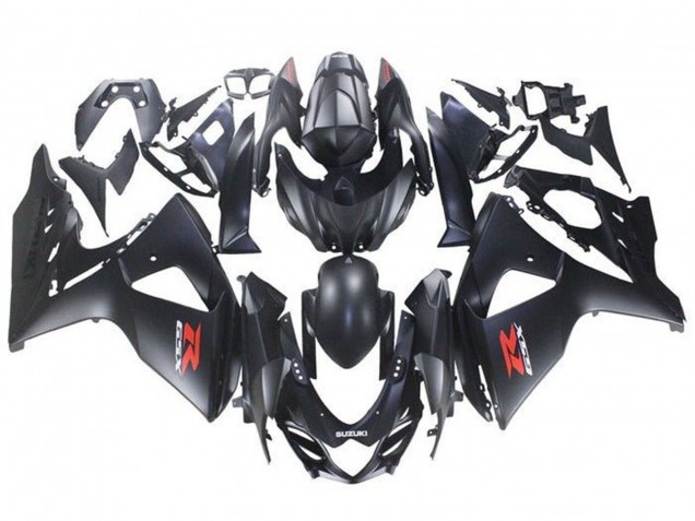 Erschwingliche Suzuki GSXR 1000 Motorrad Verkleidung 2009-2016 - Matt Schwarz Rot Weiss