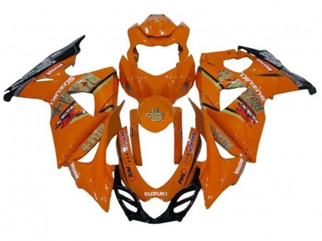 Erschwingliche Suzuki GSXR 1000 Motorrad Verkleidung 2009-2016 - Orange Gold Rizla