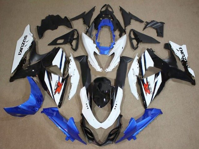 Erschwingliche Suzuki GSXR 1000 Motorrad Verkleidungen Kit 2009-2016 - Weiss Blau Schwarz