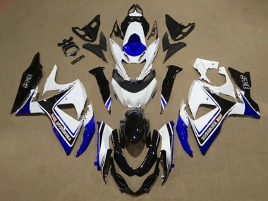 Erschwingliche Suzuki GSXR 1000 Motorrad Verkleidung 2009-2016 - Weiss Blau Schwarz Yoshimura