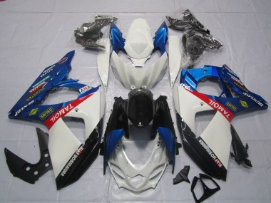 Erschwingliche Suzuki GSXR 1000 Motorrad Verkleidung 2009-2016 - Weiss Blau Rot Schwarz TaMobil
