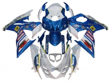 Erschwingliche Suzuki GSXR 1000 Motorrad Verkleidung 2009-2016 - Weiss Blau Rot Gelb