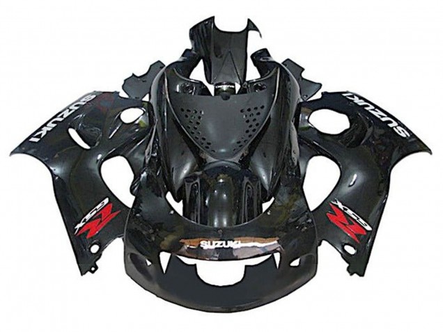 Erschwingliche Suzuki GSXR 600 / GSXR 750 Motorrad Verkleidung 1996-2000 - Schwarz Weiss Rot