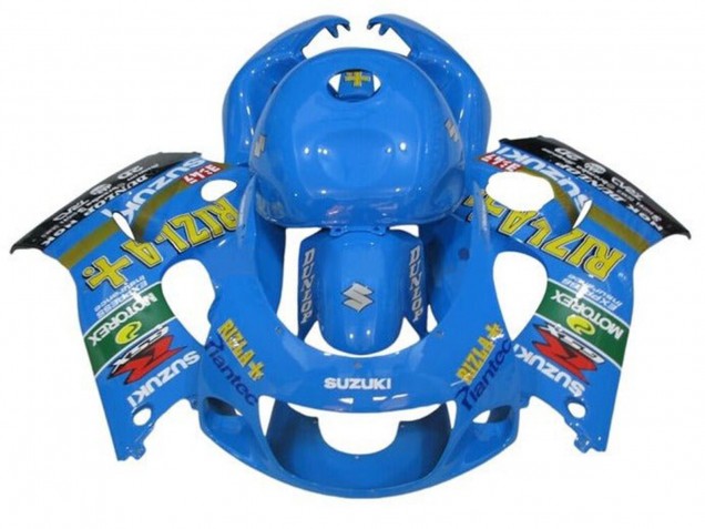 Erschwingliche Suzuki GSXR 600 / GSXR 750 Motorrad Verkleidung 1996-2000 - Blau Rizla