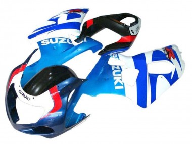 Erschwingliche Suzuki GSXR 600 / GSXR 750 Motorrad Verkleidung 2001-2003 - Weiss Blau Rot Schwarz