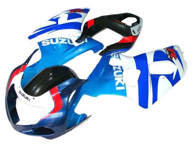 Erschwingliche Suzuki GSXR 600 / GSXR 750 Motorrad Verkleidung 2001-2003 - Weiss Blau Rot Schwarz