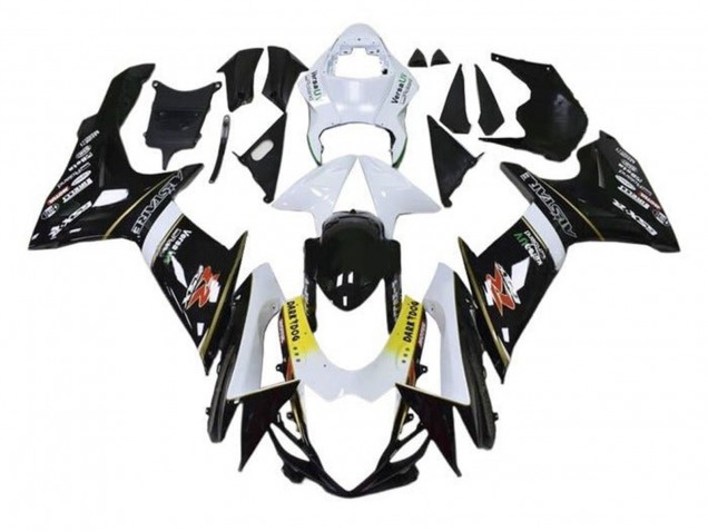 Erschwingliche Suzuki GSXR 600 / GSXR 750 Motorrad Verkleidung 2011-2024 - Weiss Gelb Schwarz Alstare Dunkel Dog