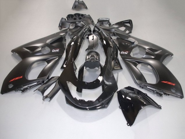 Erschwingliche Yamaha YZF600R Thundercat Motorrad Verkleidung 1996-2007 - Matt Schwarz Glanzendes Schwarz Rot