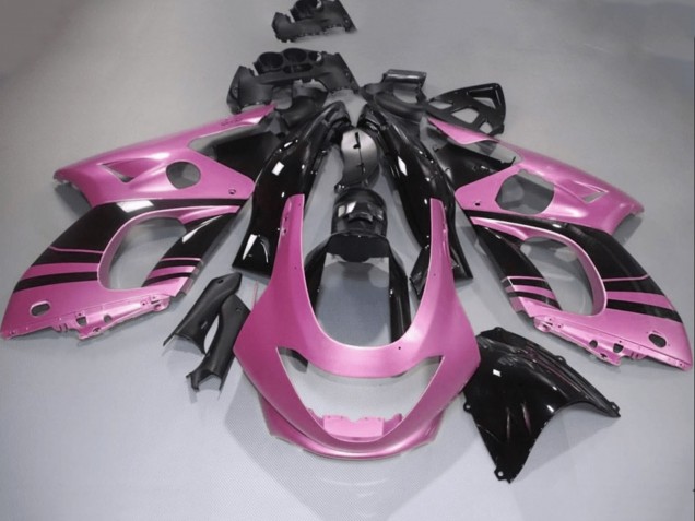 Erschwingliche Yamaha YZF600R Thundercat Motorrad Verkleidung 1996-2007 - Rosa Glanzendes Schwarz