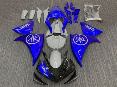 Erschwingliche Yamaha YZF 1000 R1 Motorrad Verkleidung 2009-2011 - Blau Nardo Grau Schwarz