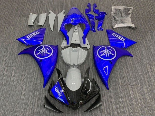 Erschwingliche Yamaha YZF 1000 R1 Motorrad Verkleidung 2009-2011 - Blau Nardo Grau Schwarz