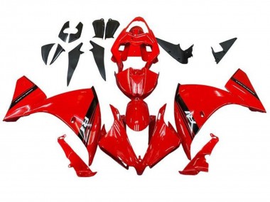 Erschwingliche Yamaha YZF 1000 R1 Motorrad Verkleidung 2009-2011 - Rot Schwarz Streifen