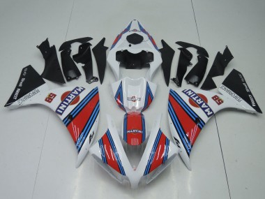 Erschwingliche Yamaha YZF 1000 R1 Motorrad Verkleidung 2012-2014 - Weiss Rot Blau Schwarz Martini
