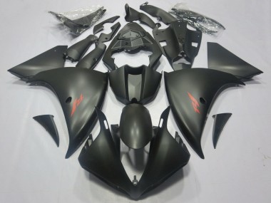 Erschwingliche Yamaha YZF 1000 R1 Motorrad Verkleidung 2012-2014 - Matt Schwarz Rot Aufkleber