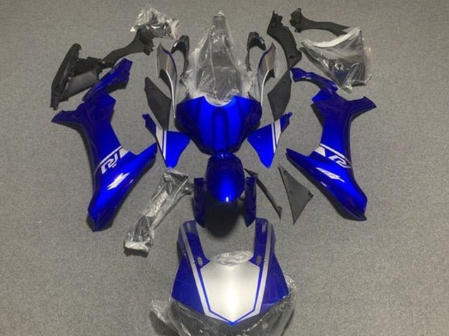 Erschwingliche Yamaha YZF 1000 R1 Motorrad Verkleidung 2015-2019 - Blau Silber