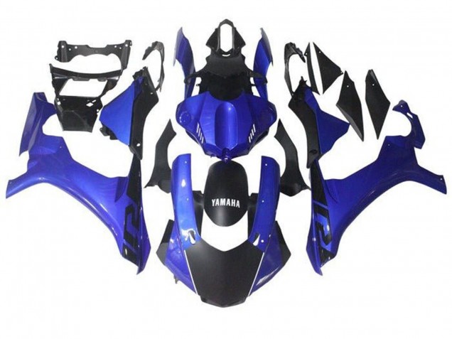 Erschwingliche Yamaha YZF 1000 R1 Motorrad Verkleidung 2015-2019 - Blau Matt Schwarz