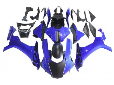 Erschwingliche Yamaha YZF 1000 R1 Motorrad Verkleidung 2015-2019 - Blau Matt Schwarz