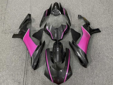 Erschwingliche Yamaha YZF 1000 R1 Motorrad Verkleidung 2015-2019 - Kunst Carbonfaser Rosa
