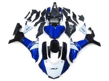 Erschwingliche Yamaha YZF 1000 R1 Motorrad Verkleidung 2015-2019 - Weiss Blau Schwarz