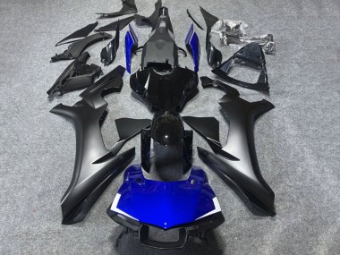 Erschwingliche Yamaha YZF 1000 R1 Motorrad Verkleidung 2020-2025 - Glanzendes Schwarz Matt Schwarz Blau
