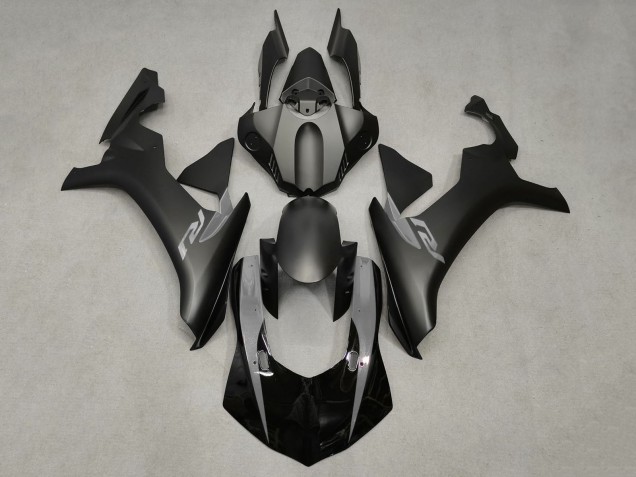 Erschwingliche Yamaha YZF 1000 R1 Motorrad Verkleidung 2020-2025 - Glanzendes Schwarz Matt Schwarz Nardo Grau