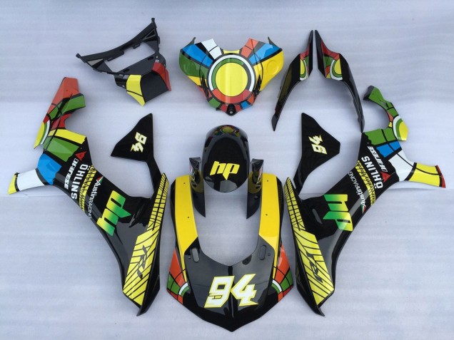 Erschwingliche Yamaha YZF 1000 R1 Motorrad Verkleidung 2020-2025 - Weiss Blau Grun Gelb Schwarz Farbrad 94