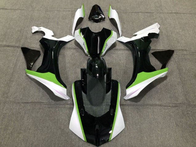 Erschwingliche Yamaha YZF 1000 R1 Motorrad Verkleidung 2020-2025 - Weiss Grun Glanzendes Schwarz