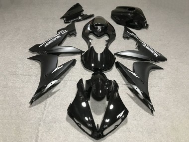 Erschwingliche Yamaha YZF 1000 R1 Motorrad Verkleidung 2004-2006 - Glanzendes Schwarz Matt Schwarz