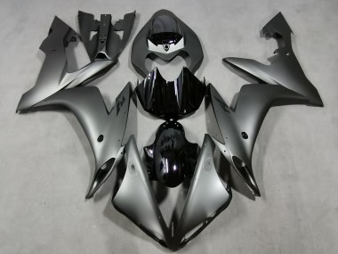 Erschwingliche Yamaha YZF 1000 R1 Motorrad Verkleidung 2004-2006 - Matt Silber Glanzendes Schwarz