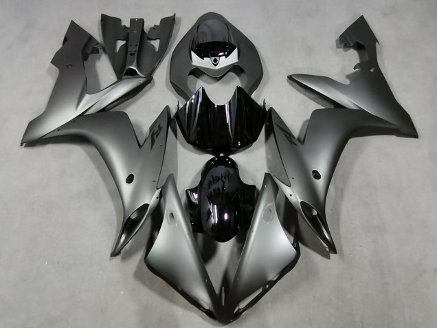 Erschwingliche Yamaha YZF 1000 R1 Motorrad Verkleidung 2004-2006 - Matt Silber Glanzendes Schwarz