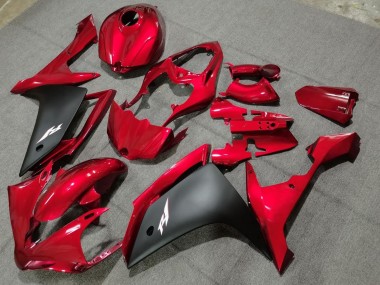Erschwingliche Yamaha YZF 1000 R1 Motorrad Verkleidung 2004-2006 - Rot Matt Schwarz