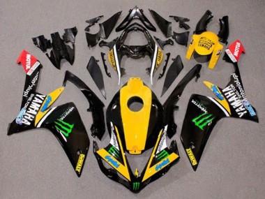 Erschwingliche Yamaha YZF 1000 R1 Motorrad Verkleidung 2007-2008 - Gelb Weiss Schwarz Grun Monster Dewalt