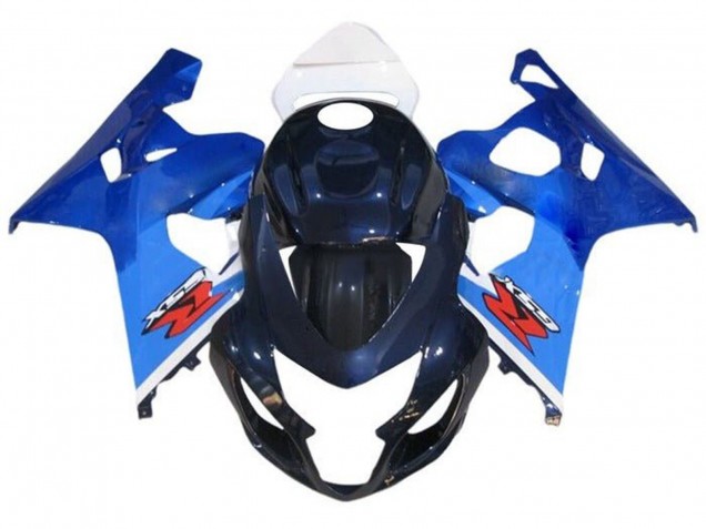 Erschwingliche Suzuki GSXR 600 / GSXR 750 Motorrad Verkleidung 2004-2005 - Weiss Blau Rot