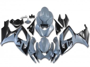 Erschwingliche Suzuki GSXR 600 / GSXR 750 Motorrad Verkleidung 2006-2007 - Grau Schwarz