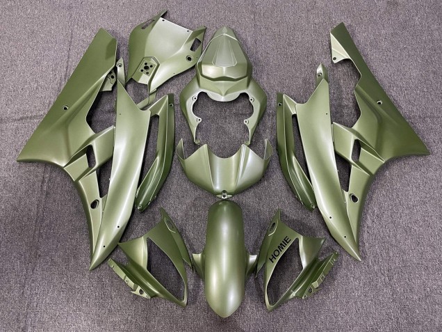 Erschwingliche Yamaha YZF R6 Motorrad Verkleidung 2006-2007 - Olive Grun