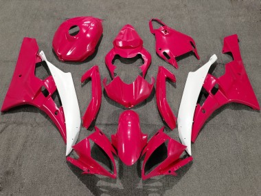 Erschwingliche Yamaha YZF R6 Motorrad Verkleidung 2006-2007 - Rot Weiss