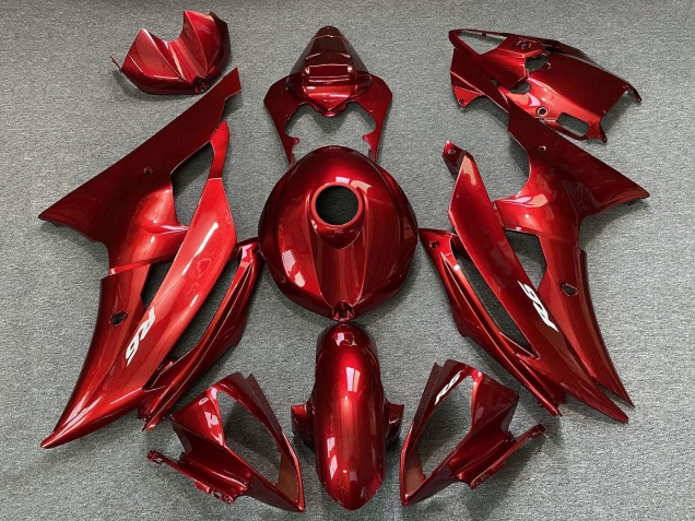 Erschwingliche Yamaha YZF R6 Motorrad Verkleidung 2008-2016 - Rot