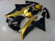 Erschwingliche Yamaha YZF R6 Motorrad Verkleidung 2008-2016 - Gold Glanzendes Schwarz