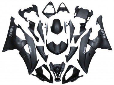 Erschwingliche Yamaha YZF R6 Motorrad Verkleidung 2008-2016 - Matt Schwarz Silber Aufkleber