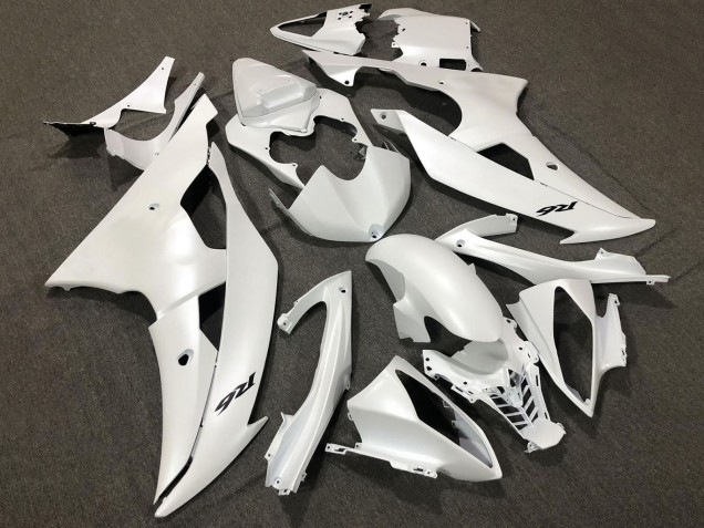 Erschwingliche Yamaha YZF R6 Motorrad Verkleidung 2008-2016 - Perl Weiss