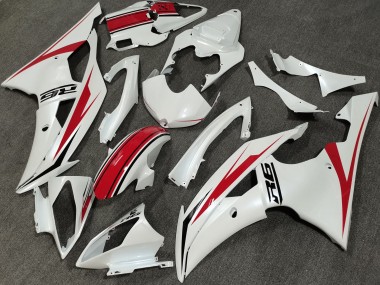 Erschwingliche Yamaha YZF R6 Motorrad Verkleidung 2008-2016 - Perl Weiss Rot