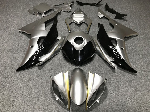 Erschwingliche Yamaha YZF R6 Motorrad Verkleidung 2008-2016 - Silber Gold Schwarz