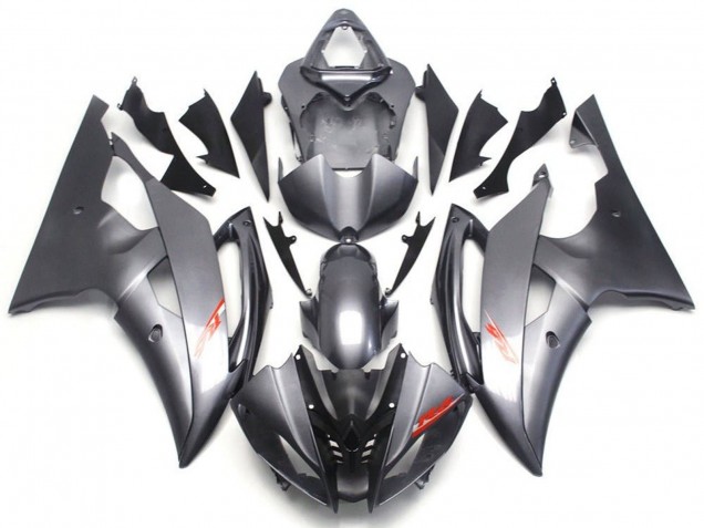 Erschwingliche Yamaha YZF R6 Motorrad Verkleidung 2008-2016 - Grau Rot Aufkleber