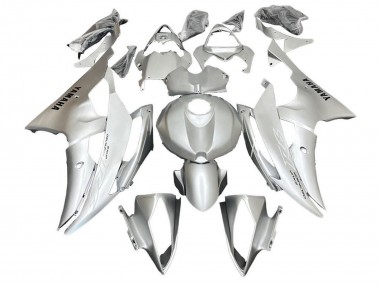 Erschwingliche Yamaha YZF R6 Motorrad Verkleidung 2008-2016 - Silber Weiss
