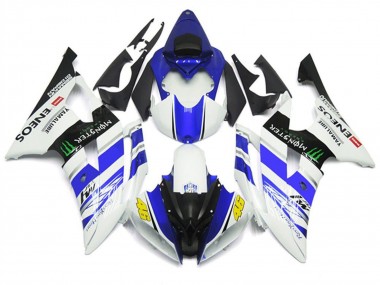 Erschwingliche Yamaha YZF R6 Motorrad Verkleidung 2008-2016 - Weiss Blau Glanzendes Schwarz Grun Monster ENEOS 46