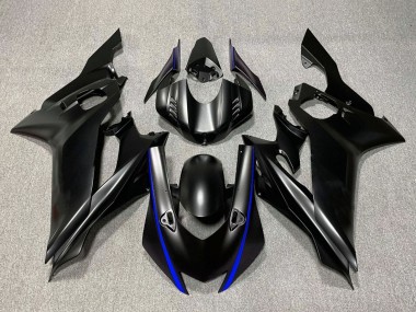 Erschwingliche Yamaha YZF R6 Motorrad Verkleidung 2017-2023 - Matt Schwarz Blau
