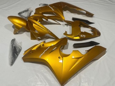 Erschwingliche Triumph Daytona 675 Triple Motorrad Verkleidung 2006-2008 - Metallisch Gold
